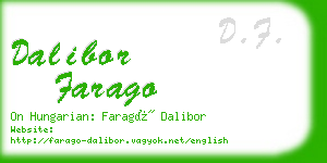 dalibor farago business card